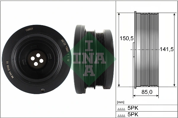 Belt Pulley, crankshaft